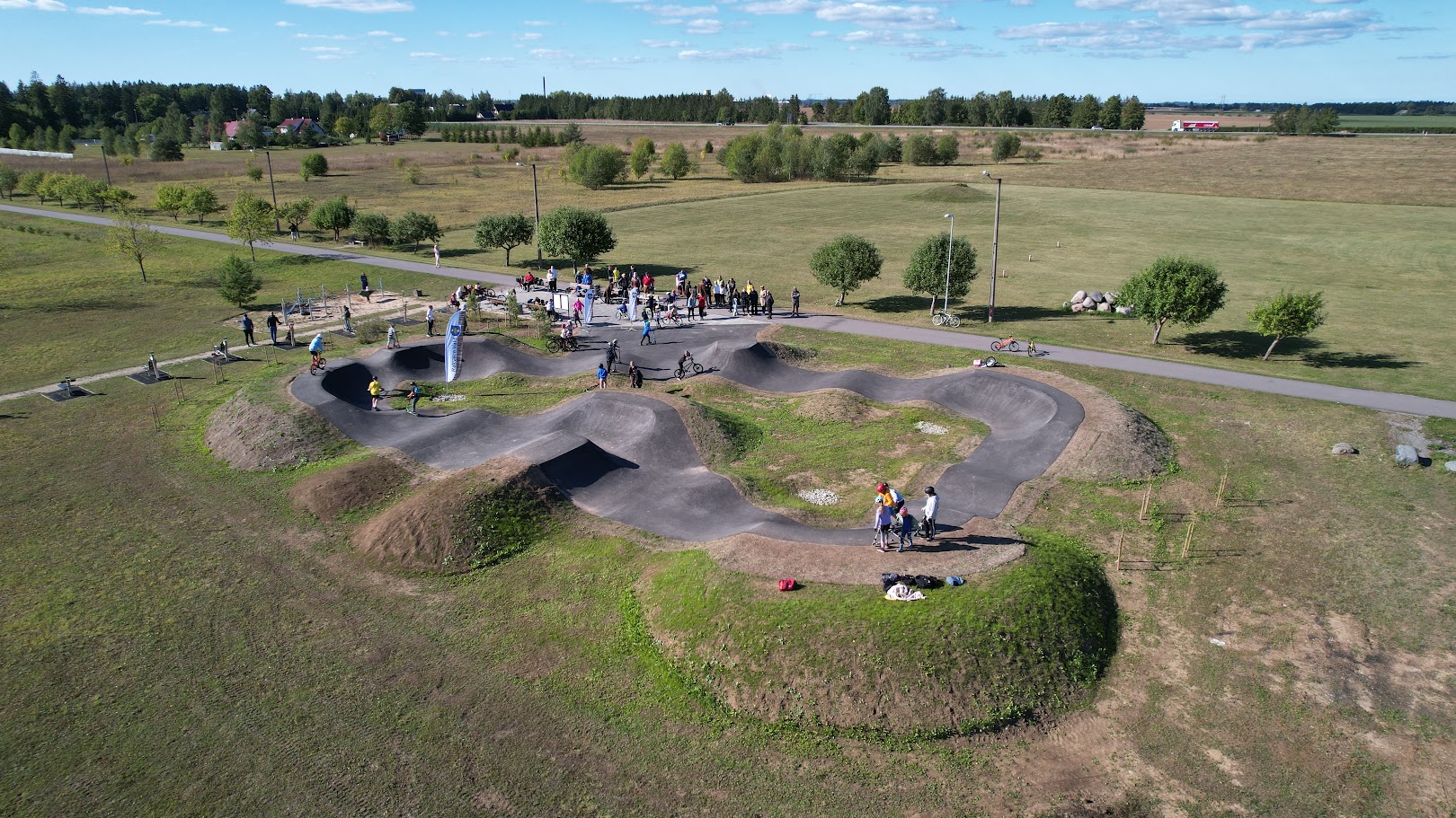 Sõmeru Pumptrack droonivaates